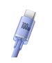 Baseus Crystal Shine cable USB to USB-C, 5A, 1.2m (purple) 6932172602826