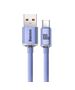 Baseus Crystal Shine cable USB to USB-C, 5A, 1.2m (purple) 6932172602826