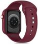 Strap for APPLE WATCH 4 / 5 / 6 / 7 / 8 / 9 / SE / ULTRA 1 / 2 (42 / 44 / 45 / 49 MM) Tech-Protect Silicone Mulberry maroon 5906302310050