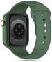 Strap for APPLE WATCH 4 / 5 / 6 / 7 / 8 / 9 / SE / ULTRA 1 / 2 (42 / 44 / 45 / 49 MM) Tech-Protect Silicone Olive green 5906302310043