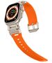 Techsuit Strap for Apple Watch 1/2/3/3/4/4/5/5/5/6/6/7/8/9/SE/SE 2/Ultra/Ultra 2 (42/44/45/49mm) - Techsuit Watchband (W064) - Titanium Silver Orange 5949419225053 έως 12 άτοκες Δόσεις