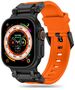 Techsuit Strap for Apple Watch 1/2/3/3/4/4/5/5/5/6/6/7/8/9/SE/SE 2/Ultra/Ultra 2 (42/44/45/49mm) - Techsuit Watchband (W064) - Titanium Black Orange 5949419225060 έως 12 άτοκες Δόσεις