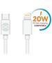 Forever cable USB-C - Lightning 1,0 m 20W white 5900495900203