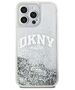 DKNY case for iPhone 15 Pro 6,1&quot; DKHCP15LLBNAET white HC liquid glitters w arch logo 3666339270919