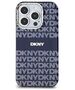 DKNY case for iPhone 15 Pro 6,1&quot; DKHMP15LHRHSEB niebieska HC Magsafe pc tpu repeat texture pattern w stripe 3666339267834