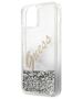 Original Case IPHONE 12 PRO MAX Guess Hardcase Glitter Vintage Script (GUHCP12LGLVSSI) silver 3700740495353