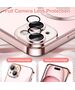 Techsuit Husa pentru iPhone 15 - Techsuit Luxury Crystal MagSafe - Pink 5949419136687 έως 12 άτοκες Δόσεις