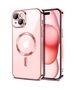 Techsuit Husa pentru iPhone 15 - Techsuit Luxury Crystal MagSafe - Pink 5949419136687 έως 12 άτοκες Δόσεις